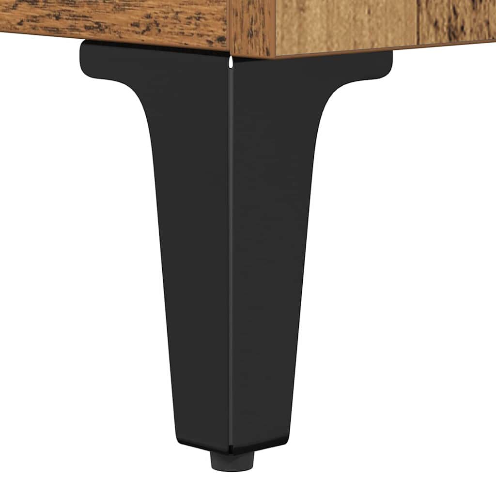 vidaXL Τραπεζάκι σαλονιού with Drawer Παλαιό ξύλο 90 x 49 x 45 εκ
