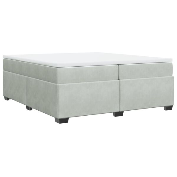 vidaXL &Kappa;&rho;&epsilon;&beta;ά&tau;&iota; Boxspring &mu;&epsilon; &Sigma;&tau;&rho;ώ&mu;&alpha; &Alpha;&nu;&omicron;&iota;&chi;&tau;ό &Gamma;&kappa;&rho;&iota; 200x200 &epsilon;&kappa;. &Beta;&epsilon;&lambda;&omicron;ύ&delta;&iota;&nu;&omicron;