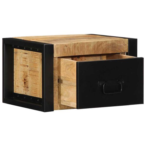 vidaXL Κομοδίνο 40x35x25 cm Στερεό ακατέργαστο ξύλο Mango