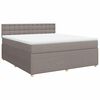 vidaXL &Kappa;&rho;&epsilon;&beta;ά&tau;&iota; Boxspring &mu;&epsilon; &Sigma;&tau;&rho;ώ&mu;&alpha; Taupe 180x200 &epsilon;&kappa;. &Upsilon;&phi;&alpha;&sigma;&mu;ά&tau;&iota;&nu;&omicron;