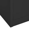 vidaXL Ντουλάπα Γραφείου Ανθρακί 90 x 40 x 180 εκ. Ατσάλινη