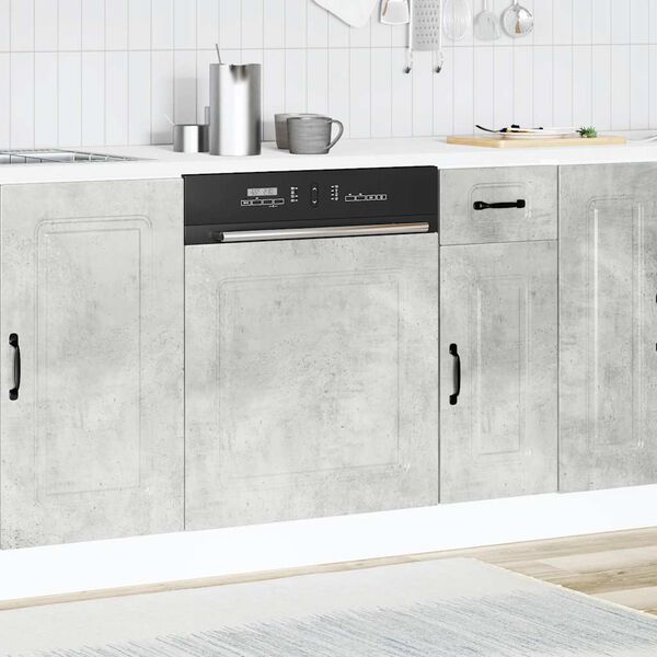 vidaXL Πίνακας πλυντηρίου πιάτων "Kalmar" Concrete Grey 60x1,5x67 cm