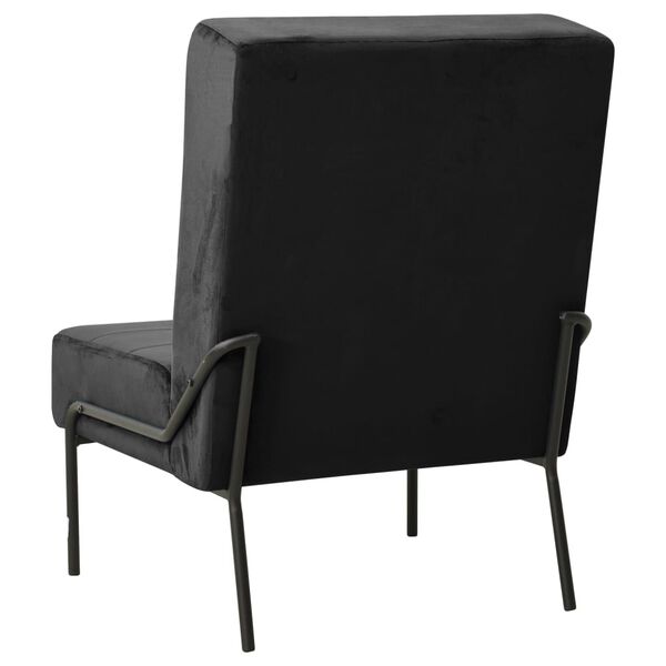 vidaXL Καρέκλα Χαλάρωσης 65 x 79 x 87 Μαύρη Βελούδινη