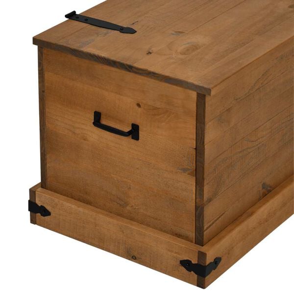 vidaXL Σεντούκι αποθήκευσης HALDEN 91x48x47 cm Ξύλο μασίφ πεύκο