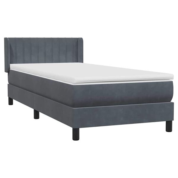 vidaXL Box Spring &Kappa;&rho;&epsilon;&beta;ά&tau;&iota; &mu;&epsilon; &sigma;&tau;&rho;ώ&mu;&alpha; &Sigma;&kappa;&omicron;ύ&rho;&omicron; &gamma;&kappa;&rho;&iota; 80x210 &epsilon;&kappa;. &Beta;&epsilon;&lambda;&omicron;ύ&delta;&iota;&nu;&omicron;