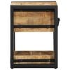 vidaXL Κομοδίνο με συρτάρι Καφέ 30 x 30 x 40 cm Μασίφ ξύλο μάνγκο