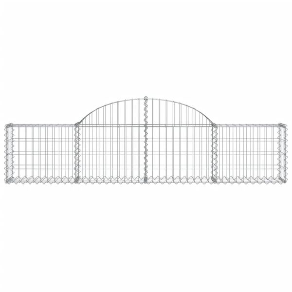 vidaXL Συρματοκιβώτια Τοξωτά 11 τεμ. 200x30x40/60 εκ. Γαλβαν. Ατσάλι