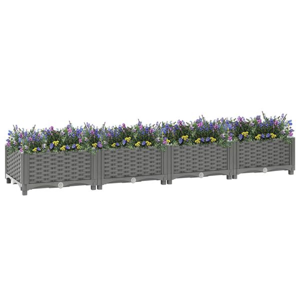 vidaXL Ζαρντινιέρα 160 x 40 x 23 εκ. από Πολυπροπυλένιο