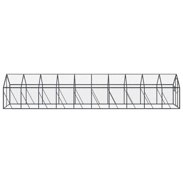 vidaXL Κλουβί Ανθρακί 1,79 x 4 x 1,85 μ. από Αλουμίνιο