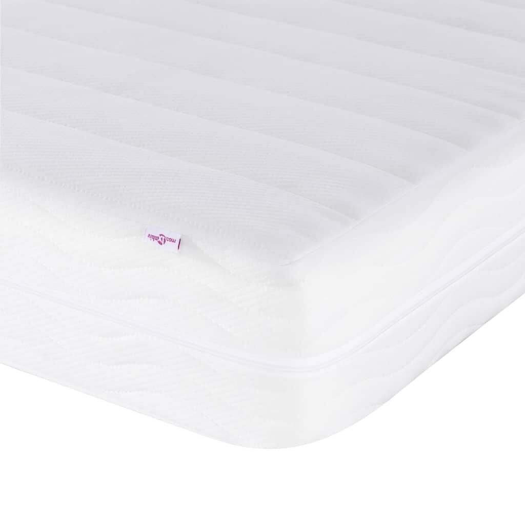 vidaXL Κρεβάτι με Στρώμα Μπλε 140x200 εκ. Υφασμάτινο