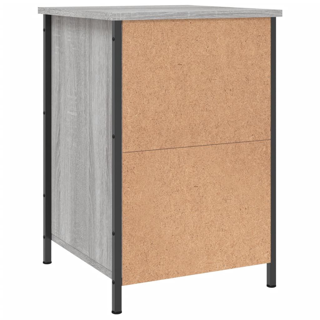 vidaXL Κομοδίνα 2 τεμ. Γκρι Sonoma 40x42x60εκ. από Επεξεργασμένο Ξύλο