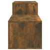 vidaXL Παπουτσοθήκη Καπνιστή Δρυς 150x35x45 εκ. από Επεξεργασμένο Ξύλο