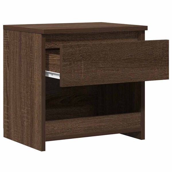 vidaXL Κομοδίνα 2 τεμ. Καφέ Δρυς 40x30x39 εκ. από Επεξεργασμένο Ξύλο