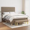 vidaXL &Kappa;&rho;&epsilon;&beta;ά&tau;&iota; Boxspring &mu;&epsilon; &Sigma;&tau;&rho;ώ&mu;&alpha; Taupe 140x200 &epsilon;&kappa;. &Upsilon;&phi;&alpha;&sigma;&mu;ά&tau;&iota;&nu;&omicron;