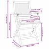 vidaXL Πτυσσόμενη Καρέκλα με μαξιλάρι 6 pcs Λευκό 49 x 57.5 x 92εκ