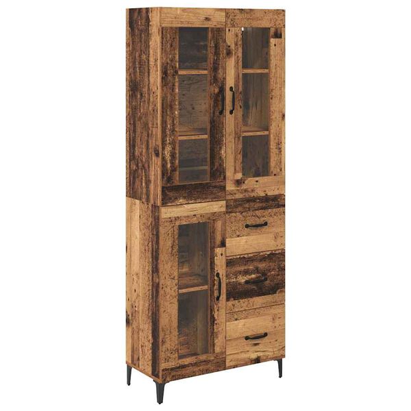 vidaXL Highboard &Pi;&alpha;&lambda;&iota;ό &Xi;ύ&lambda;&omicron; 69,5 x 34 x 180 &epsilon;&kappa;. &Epsilon;&pi;&epsilon;&xi;&epsilon;&rho;&gamma;&alpha;&sigma;&mu;έ&nu;&omicron; &xi;ύ&lambda;&omicron;