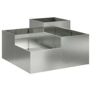 vidaXL &Gamma;&lambda;ά&sigma;&tau;&rho;&alpha; &Kappa;ή&pi;&omicron;&upsilon; &Alpha;&sigma;&eta;&mu;ί 80 x 80 x 48 &epsilon;&kappa;. &Gamma;&alpha;&lambda;&beta;&alpha;&nu;&iota;&sigma;&mu;έ&nu;&omicron;&sigmaf; &chi;ά&lambda;&upsilon;&beta;&alpha;&sigmaf;