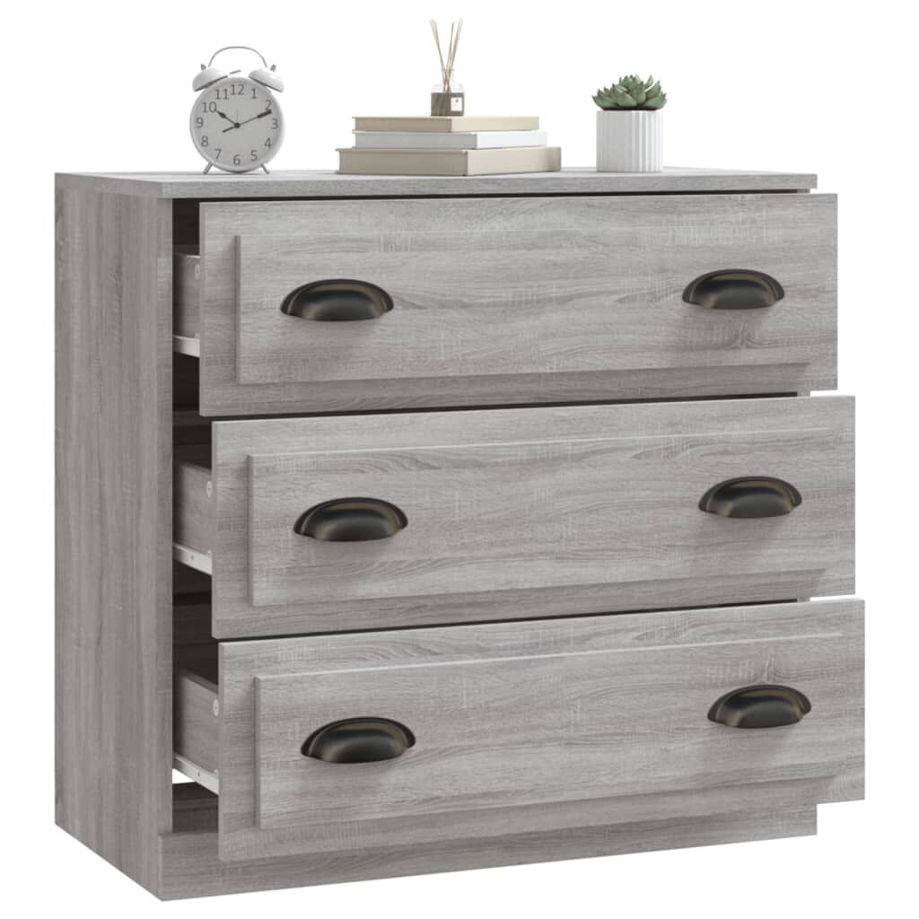 vidaXL Μπουφές Γκρι Sonoma 70x35,5x67,5 εκ. από Επεξεργασμένο Ξύλο