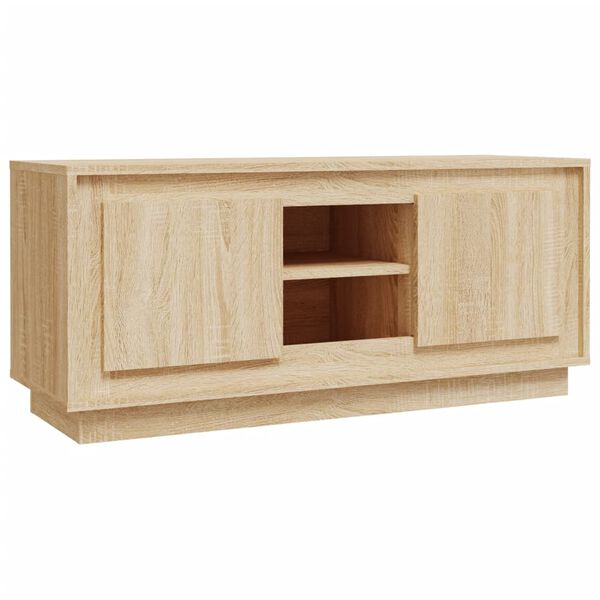 vidaXL Έπιπλο Τηλεόρασης Sonoma Δρυς 102 x 35 x 45 εκ. Επεξεργ. Ξύλο