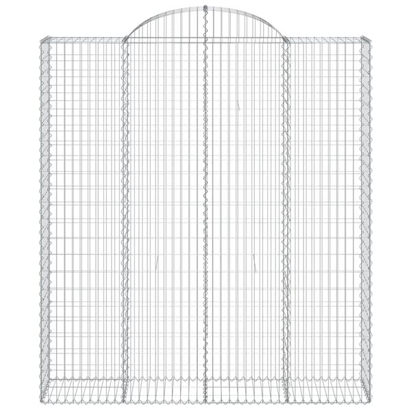 vidaXL Συρματοκιβώτια Τοξωτά 4 τεμ. 200x50x220/240 εκ. Γαλβαν. Ατσάλι