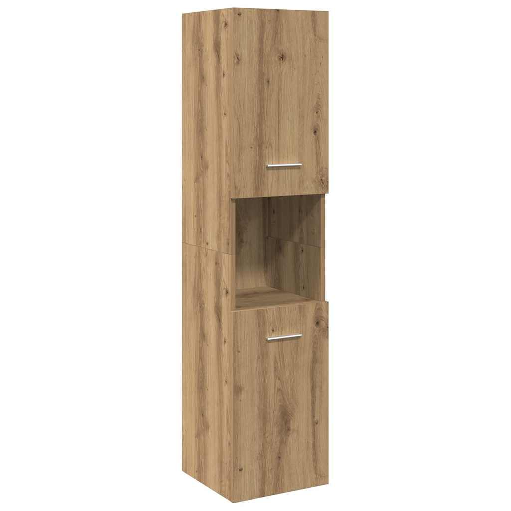 vidaXL Ντουλάπι Μπάνιου Κρεμαστό Παλ. Ξύλο 30x30x130 εκ. από Επ. Ξύλο