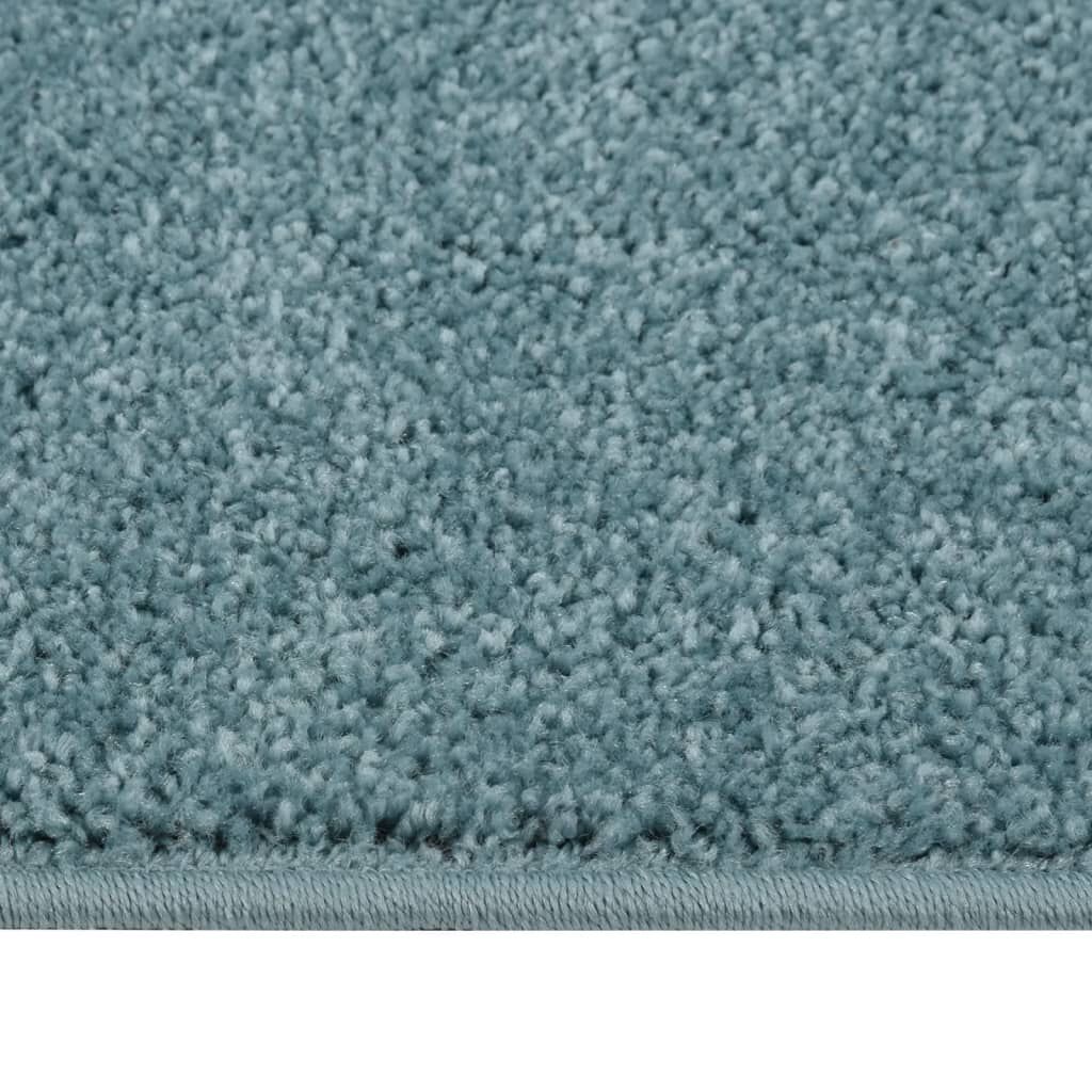 vidaXL Χαλί Κοντό Πέλος Μπλε 140 x 200 εκ.