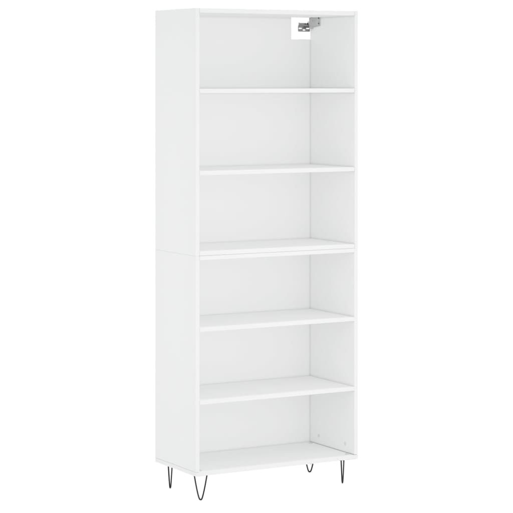 vidaXL Ντουλάπι Λευκό 69,5x32,5x180 εκ. Επεξεργασμένο Ξύλο