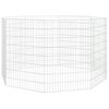 vidaXL Περίφραξη Ζώων Ελεύθερης Βοσκής 8 Πάνελ 54x80 εκ. Γαλβ. Σίδερο