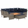 vidaXL &Sigma;ύ&nu;&omicron;&lambda;&alpha; &epsilon;&pi;ί&pi;&lambda;&omega;&nu; 7 &tau;&mu;&chi;. &Gamma;&kappa;&rho;&iota; &kappa;&alpha;&iota; Navy Blue &Rho;ά&tau;&alpha; PE