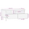 vidaXL Τραπεζάκι σαλονιού καφέ 80x54x40 cm μασίφ ξύλο Mango