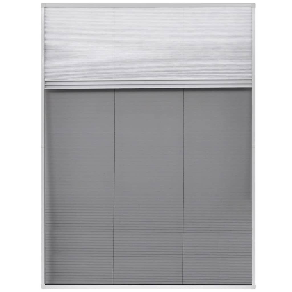 vidaXL Σήτα Παραθύρου Πλισέ με Σκίαστρο 60 x 80 εκ. Αλουμινίου