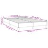 vidaXL Πλαίσιο Κρεβατιού χωρίς στρώμα Taupe 120x190 εκ. Υφασμάτινο