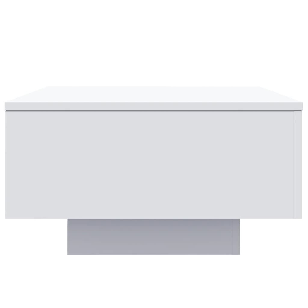 vidaXL Τραπεζάκι Σαλονιού με Φώτα LED Λευκό 55x55x31 εκ.