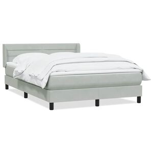 vidaXL &Kappa;&rho;&epsilon;&beta;ά&tau;&iota; Boxspring &mu;&epsilon; &Sigma;&tau;&rho;ώ&mu;&alpha; &Alpha;&nu;&omicron;&iota;&chi;&tau;ό &Gamma;&kappa;&rho;&iota; 140x210 &epsilon;&kappa;. &Beta;&epsilon;&lambda;&omicron;ύ&delta;&iota;&nu;&omicron;