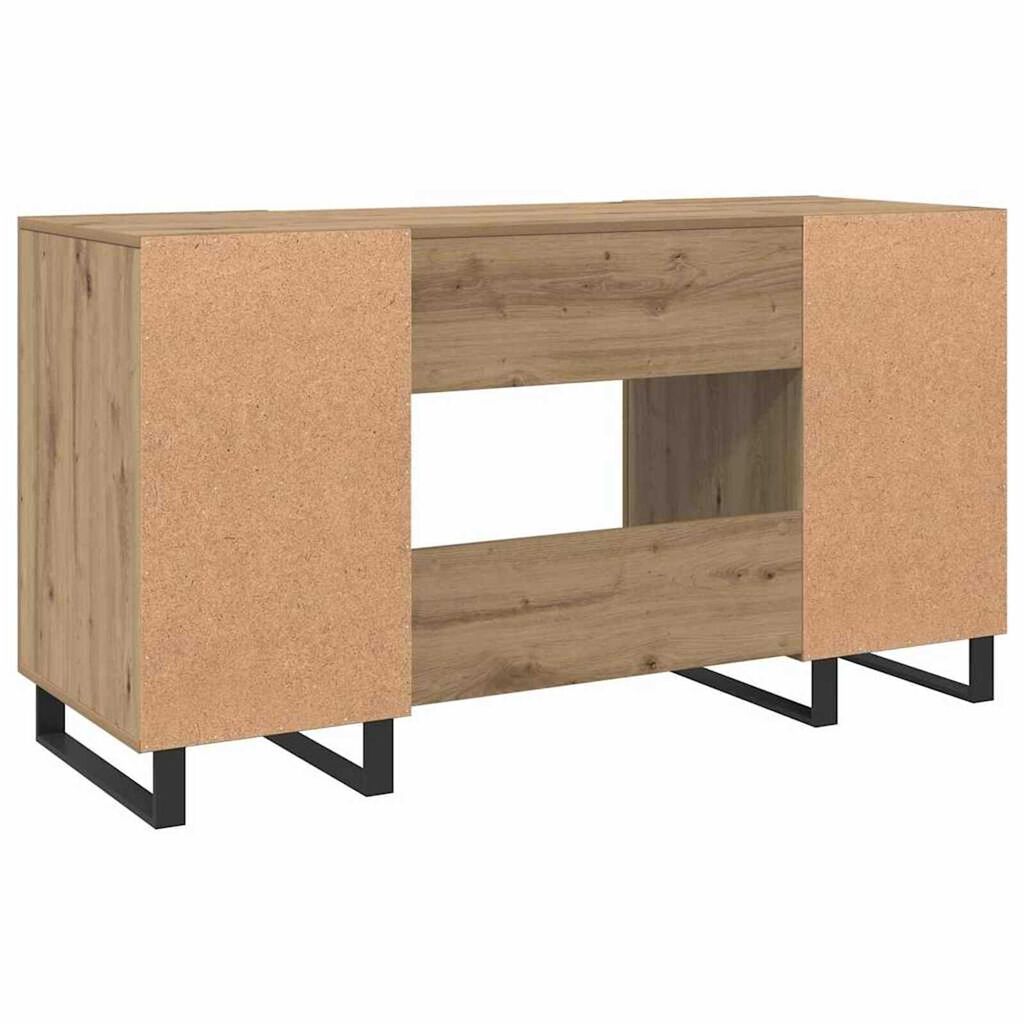 vidaXL Γραφείο artisan δρυς 140 x 50 x 75 εκ. Επεξεργασμένο ξύλο