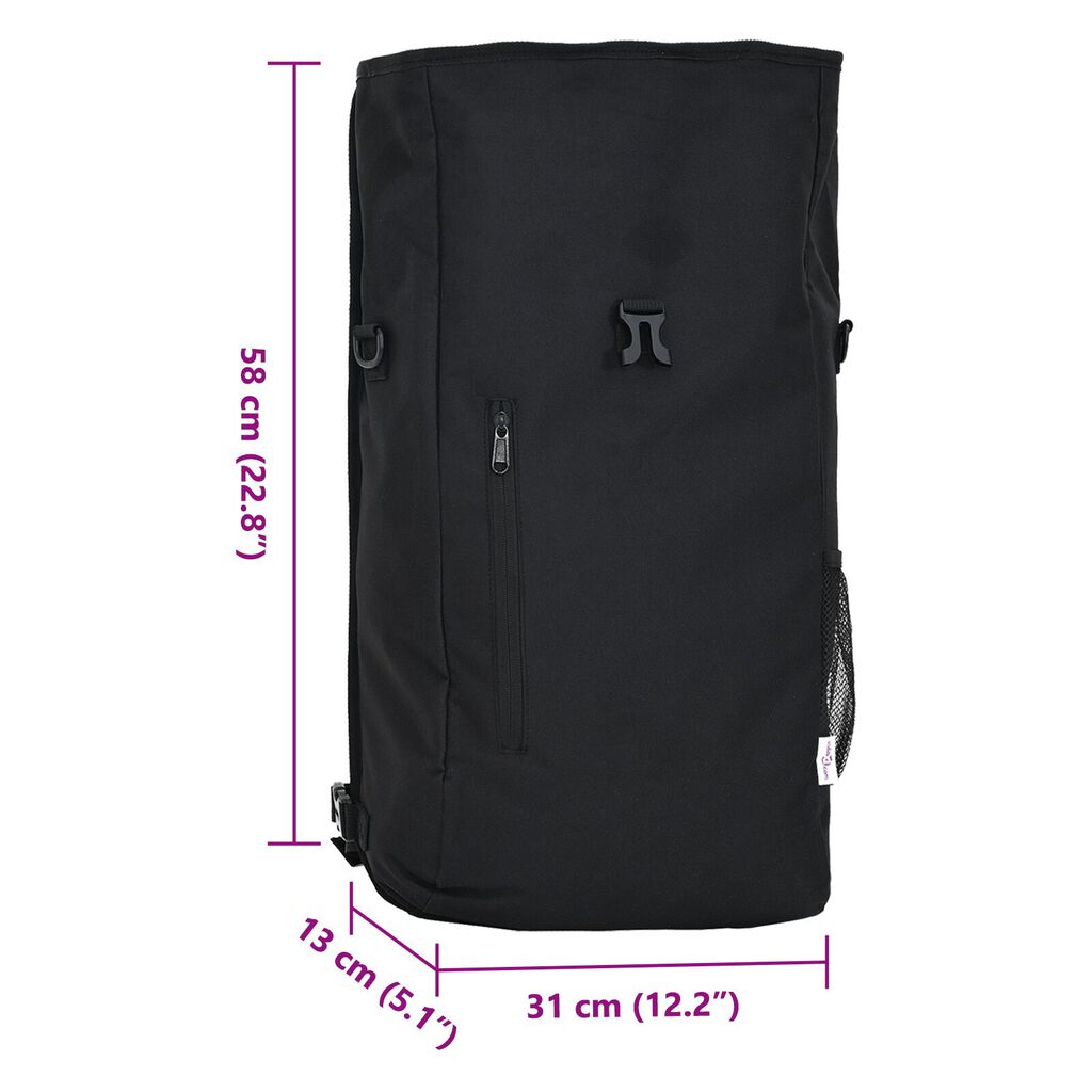 vidaXL Τσάντα Ποδηλάτου για Ράφι 20 L Μαύρη 31x13x58 εκ