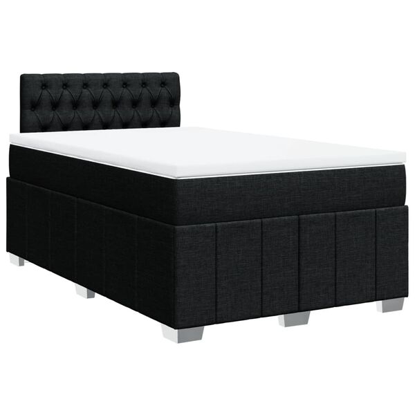 vidaXL &Kappa;&rho;&epsilon;&beta;ά&tau;&iota; Boxspring &mu;&epsilon; &Sigma;&tau;&rho;ώ&mu;&alpha; &Mu;&alpha;ύ&rho;&omicron; 120x190 &epsilon;&kappa;. &Upsilon;&phi;&alpha;&sigma;&mu;ά&tau;&iota;&nu;&omicron;