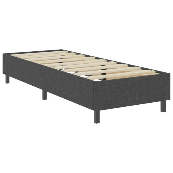 vidaXL Πλαίσιο Κρεβατιού Boxspring Γκρι 80 x 200 εκ. Υφασμάτινο