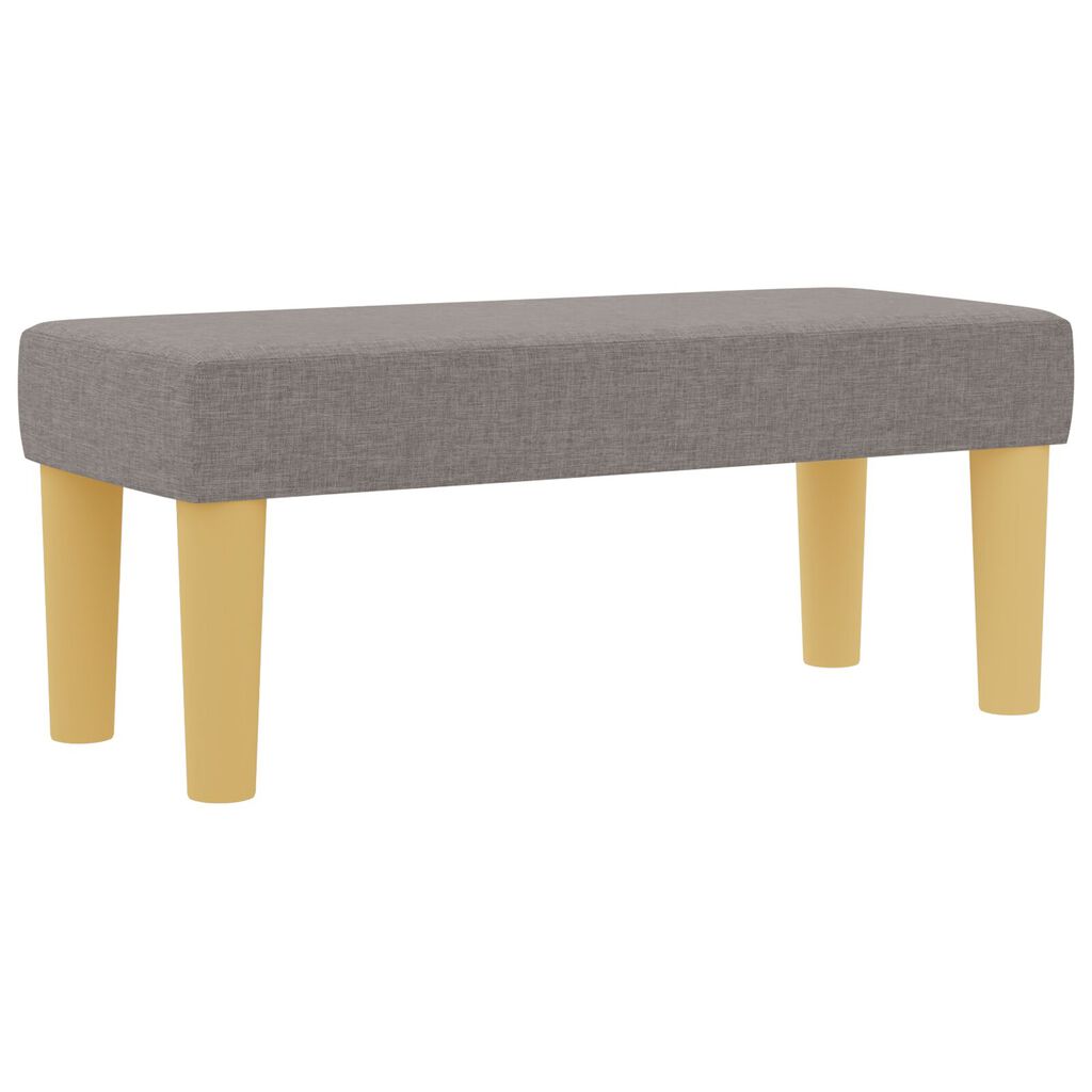 κρεβάτι Box Spring με στρώμα και πάγκο vidaXL Ταπέτο 90x190 εκ. Υφάσματος