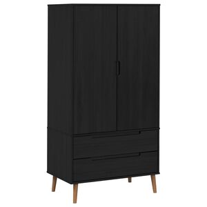 vidaXL &Nu;&tau;&omicron;&upsilon;&lambda;ά&pi;&iota; MOLDE &Mu;&alpha;ύ&rho;&omicron; 90 x 55 x 175 &epsilon;&kappa; &Mu;&alpha;&sigma;ί&phi; &Xi;ύ&lambda;&omicron; &Pi;&epsilon;ύ&kappa;&omicron;&upsilon;