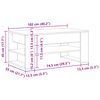 vidaXL Τραπεζάκι σαλονιού artisan δρυς 102 x 55 x 45 εκ.