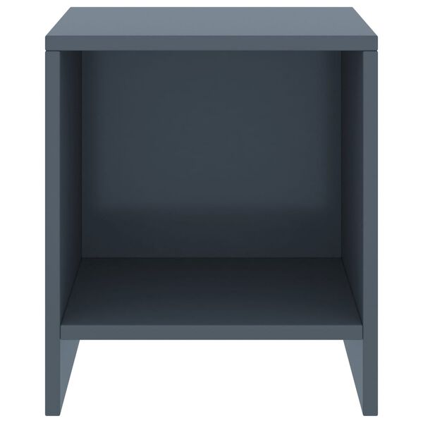 vidaXL Κομοδίνα 2 τεμ. Ανοιχτό Γκρι 35x30x40 εκ. από Μασίφ Ξύλο Πεύκου