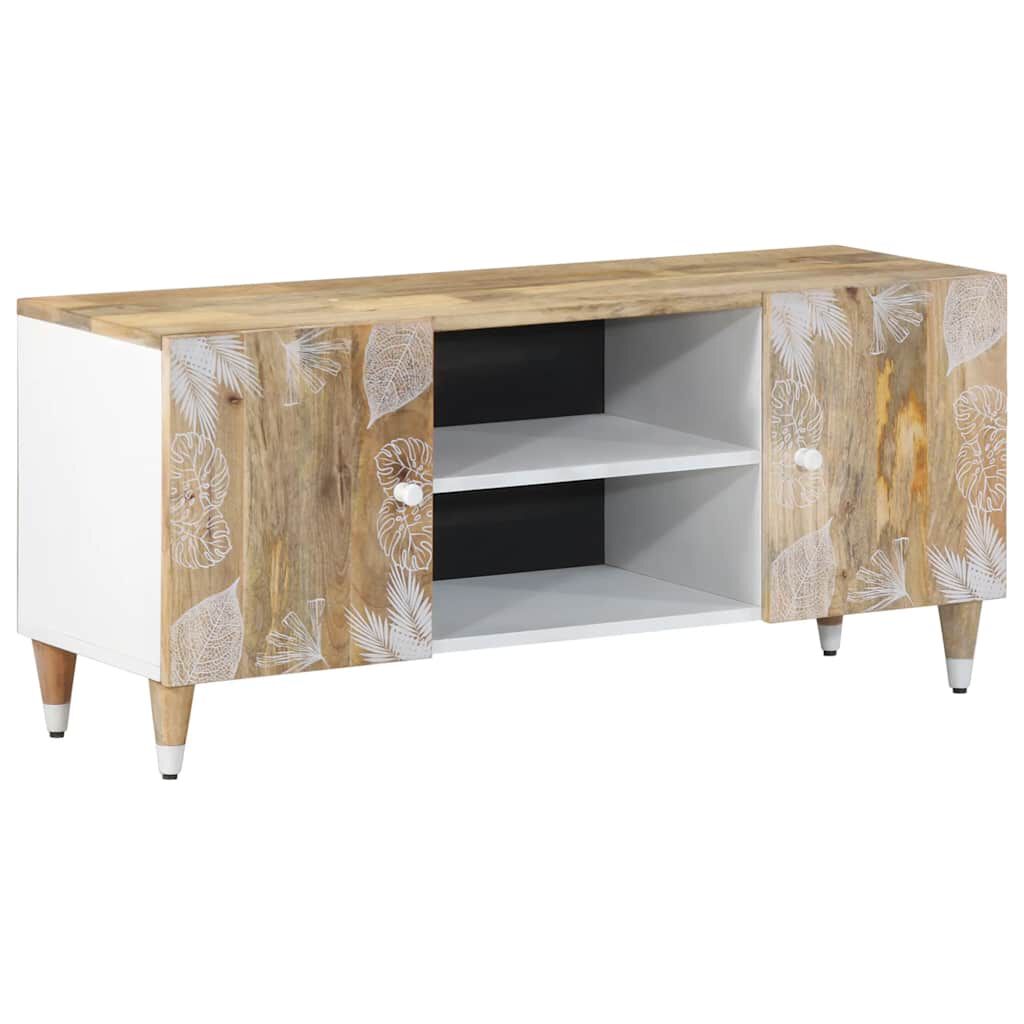 ντουλάπι τηλεόρασης vidaXL 105x33,5x46 cm μασίφ ξύλο Mango