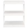 vidaXL Βιβλιοθήκη/Διαχωρ. Χώρου Λευκό 60x30x71,5 εκ. Μασίφ Ξύλο Πεύκου
