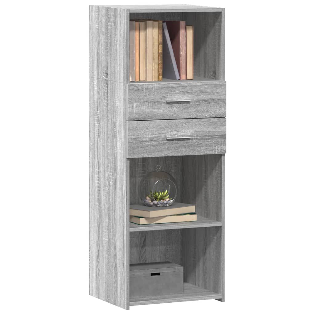 vidaXL Ντουλάπι Γκρι Sonoma 45x42,5x124 εκ. από Επεξεργασμένο Ξύλο