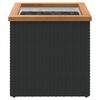vidaXL Ζαρντινιέρα Μαύρη 40 x 40 x 40 εκ. από Συνθετικό Ρατάν