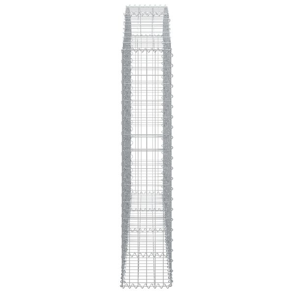 vidaXL Συρματοκιβώτιο Τοξωτό 200x30x140/160εκ. από Γαλβανισμένο Χάλυβα