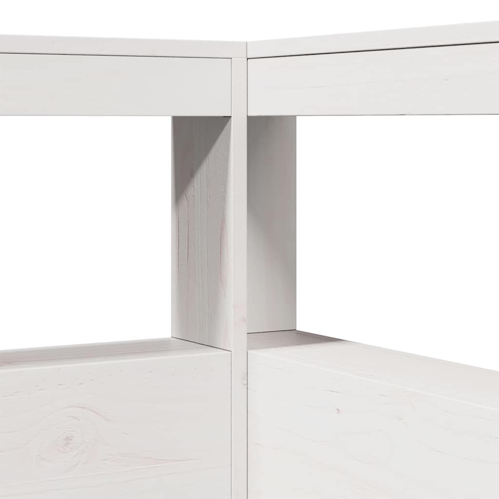 vidaXL Κρεβάτι Βιβλιοθήκη Χωρίς Στρώμα 160x200 εκ Μασίφ Ξύλο Πεύκου