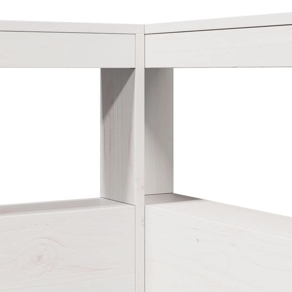 vidaXL Κρεβάτι Βιβλιοθήκη Χωρίς Στρώμα 160x200 εκ Μασίφ Ξύλο Πεύκου