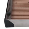 vidaXL Βάση Ντουζιέρας Εξωτερ. Χώρου Καφέ 80x62 εκ. WPC/Ανοξ. Ατσάλι